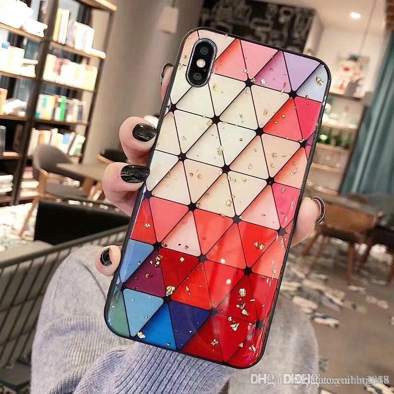 

Triangular phone case cover for iphone Xs max Xr X 7 7plus 8 8plus 6 6plus, Red