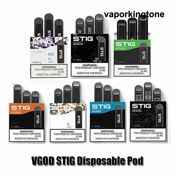 

VGOD STIG Disposable Device Pod Starter Kit 270mAh Battery 1.2ml Cartridge Vape Empty Pen 7 Colors