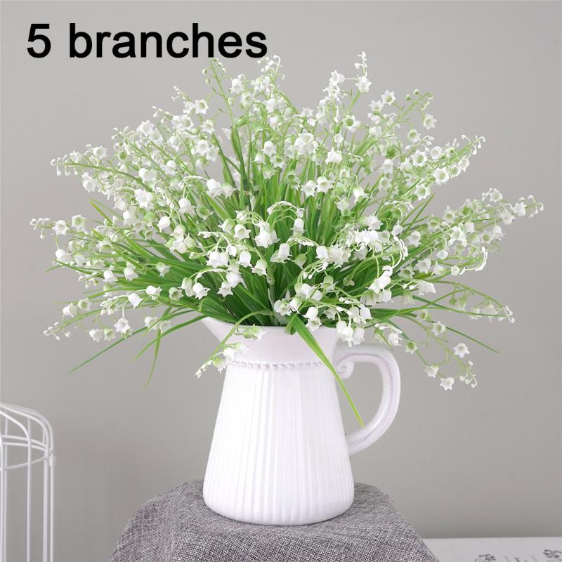 

Artificial Orchid Flower Plant Decor Home Office Table Centerpiece Fake Orchid Plastic Flower