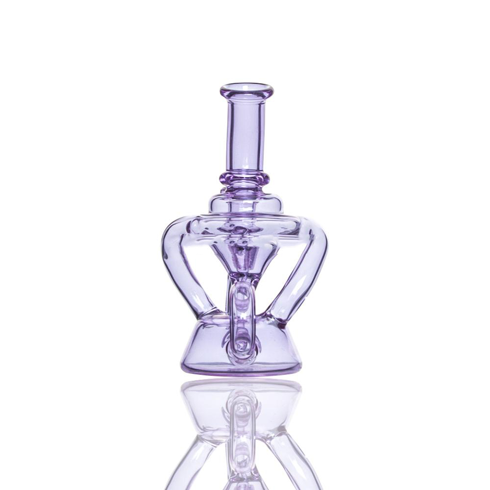 

New Thick High Quality Beaker Bong Purple and Pink Recycler Dab Rig 14.5mm joint bongs 5.7 inch height