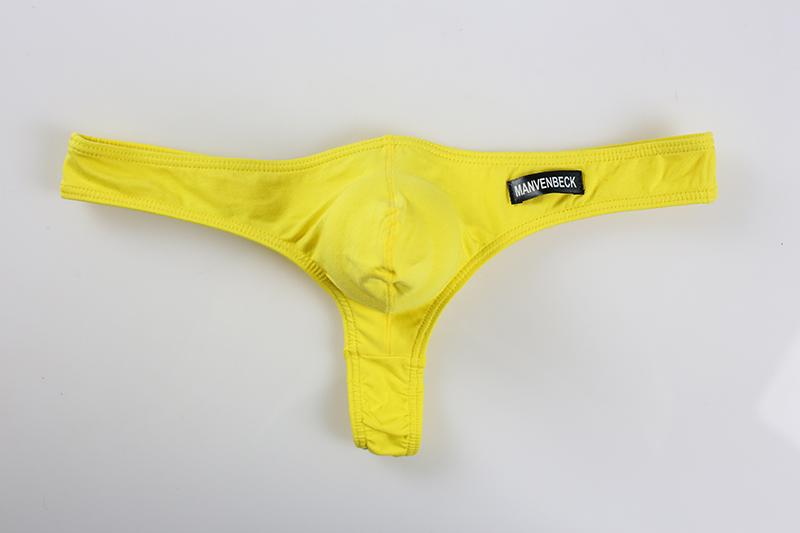 2020 Men Lingerie Underwear Bulge T Back Mens Solid Thongs G Strings ...