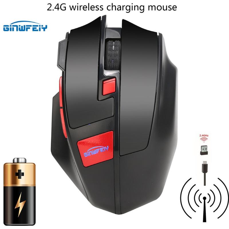 

Computer PC Gamer Desktop Laptop Mouse gaming Wireless Gaming Mouse 2.4G Ergonomic Charge 6 Key High Performance Mice