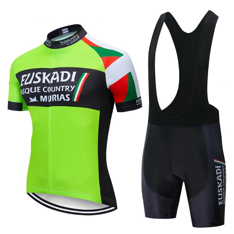 

EUSKADI Brand Summer Cycling Jersey Set Breathable MTB Bicycle Cycling Clothing Mountain Bike Wear Clothes Maillot Ropa Ciclismo, A-4