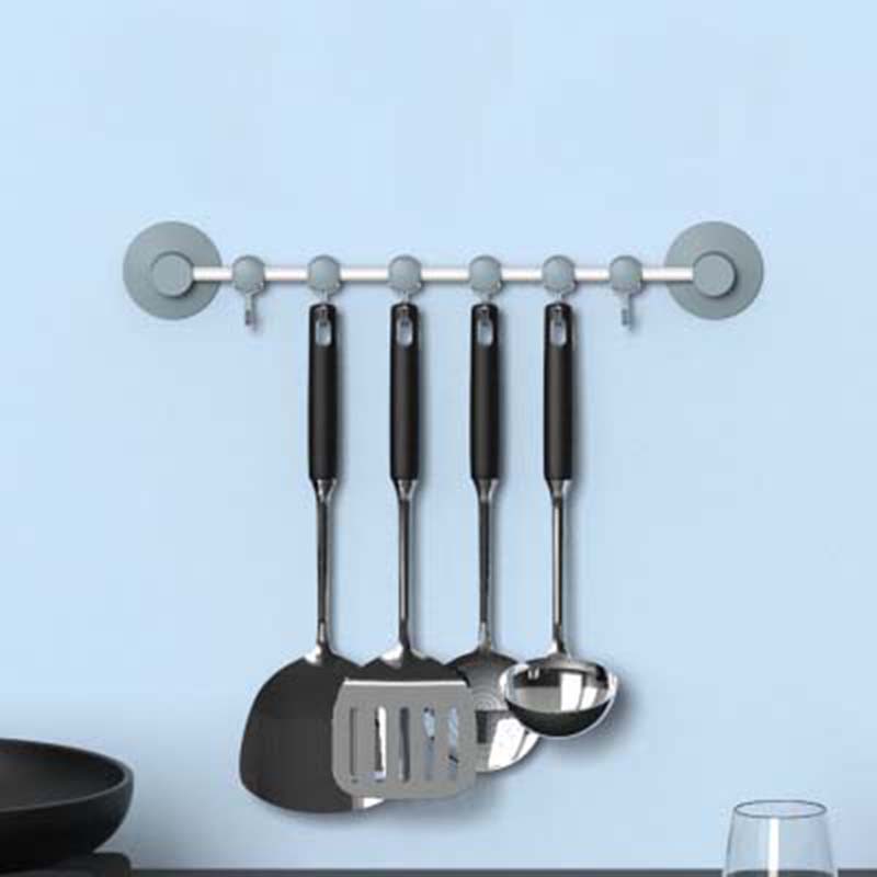 

suction wall hanging Stand Hook Kitchen Bathroom Hanger Supper Power Vacuum Sucker suction storage bar hooks adjustable 1piece