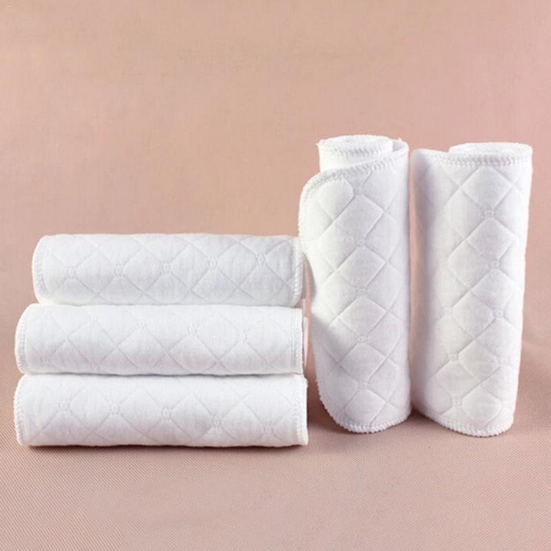 

10pcs/set Newborn Cloth diapers baby Reusable baby Diapers 100% Cotton Washable Care Products, White