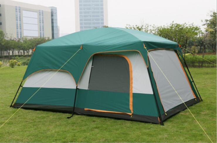 

Camel outdoor two-bedroom, one-bedroom tent, 8 people, 10 people, 12 multi-person camping tent, anti-storm camping tent