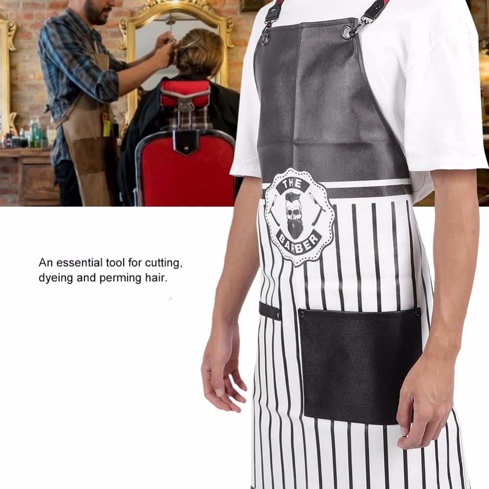 2019 Professional Waterproof Pu Hair Cutting Barber Salon Bib
