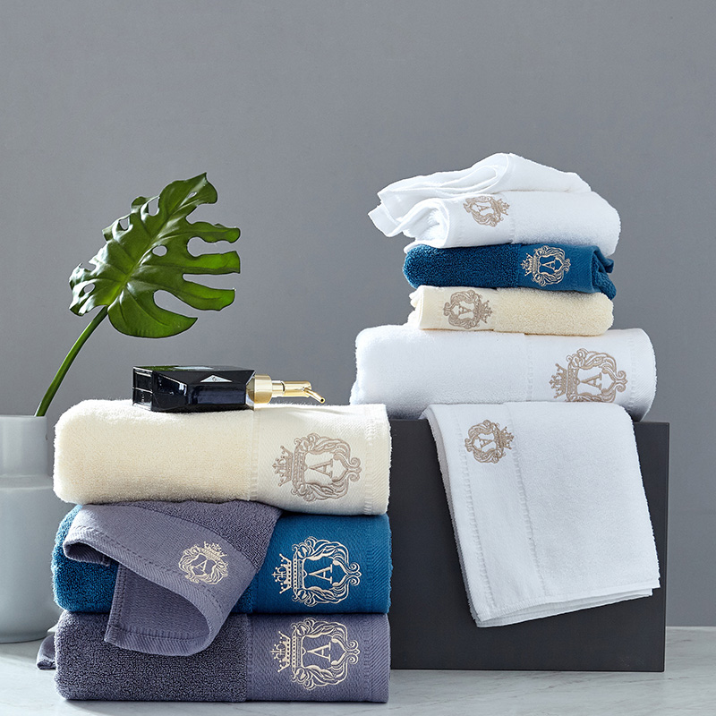 

100% Cotton Bath Towels Hand Towels Washcloths 2 Piece Bath Towel Set Soft Absorbent and Eco-Friendly, Blue