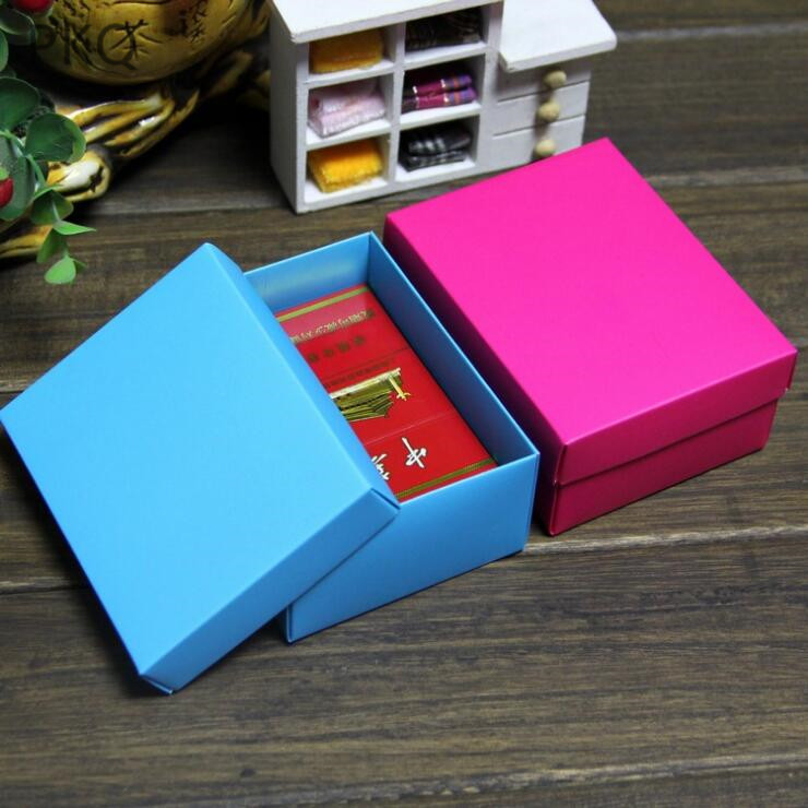 

20pcs Blue Paper Jewelry Box Kraft Gift Candy Boxes Wedding Party Favor Box Present Packaging 10.5*8*4.5cm