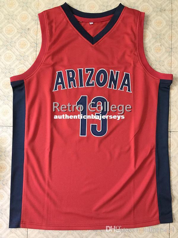 

13 Deandre Ayton Arizona Wilcats College Retro Top stitched Sewn basketball jerseys Customize any number and name XS-6XL vest Jerseys, Black;blue