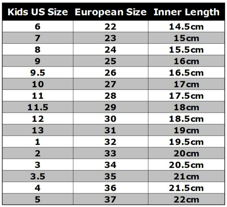 european size 19 baby shoes