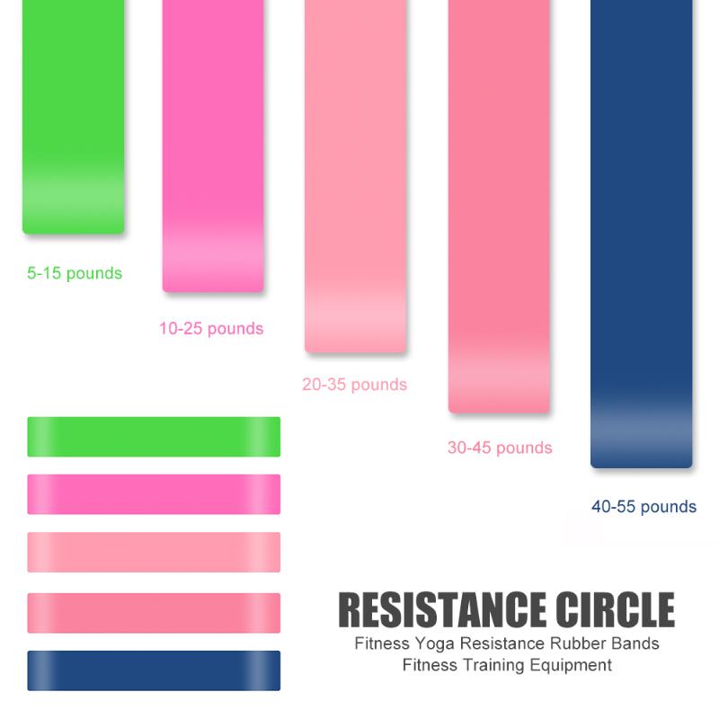 

5pcs Squat Pull Band BuLift Circle Booty Pilates Resistance Yoga Fitness Belt for Effective Working-out Accessories, Red