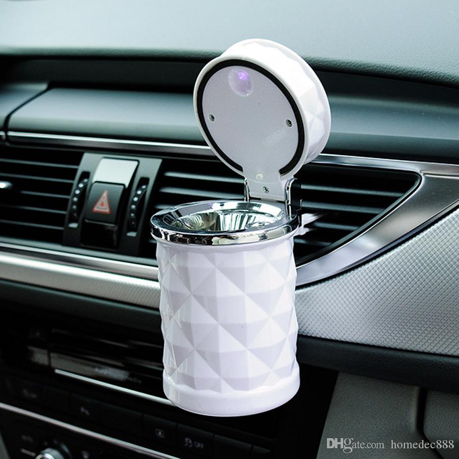 Diamant Auto Aschenbecher Universal Auto Metall Aschenbecher Autozubehör Weiß