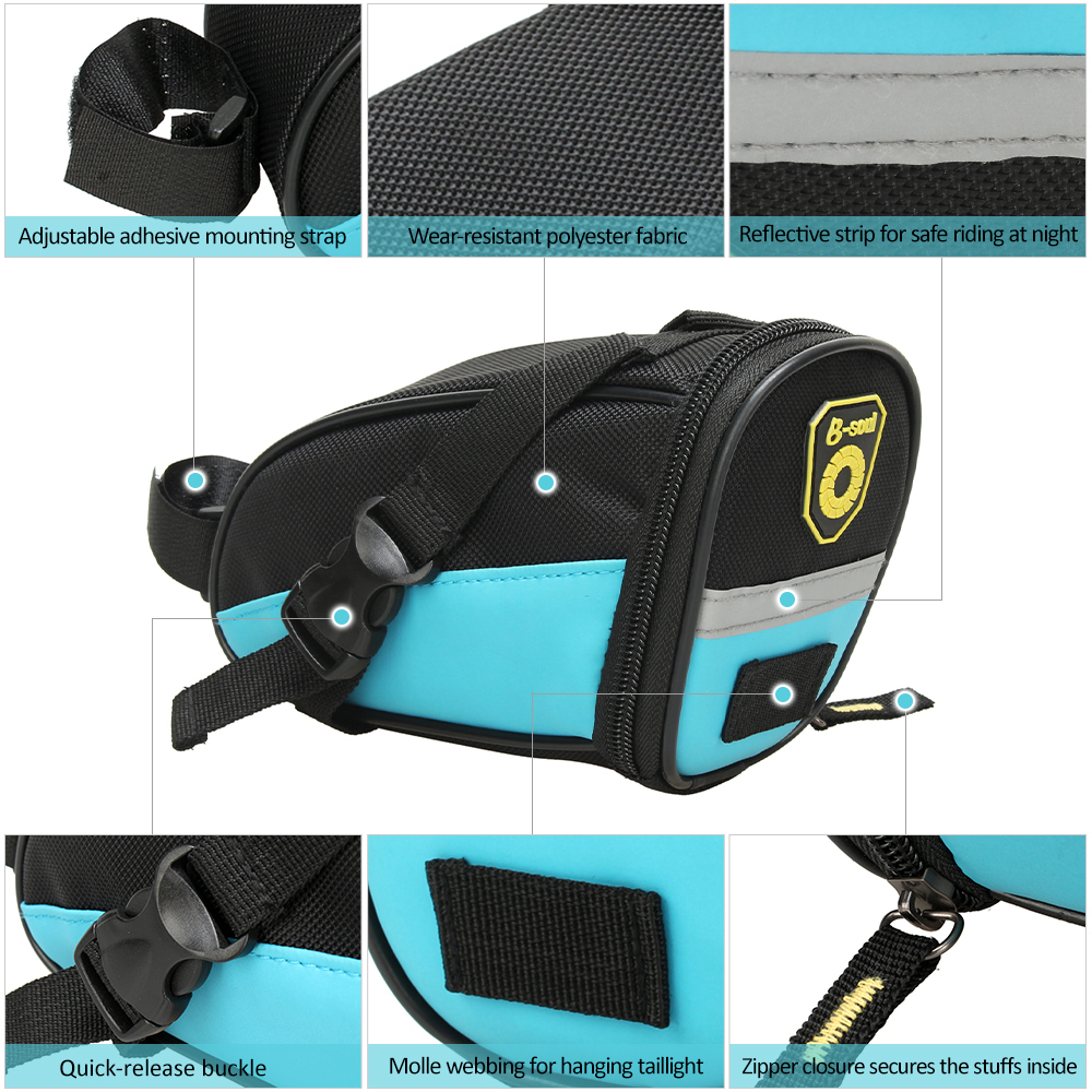 Großhandel Radfahren Satteltasche Mtb Fahrrad Sitz Tasche Reparatur Werkzeuge Beutel Pack Mit Reflektierenden Streifen Für Ciclismo Von Jerry05, $3.7 Großhandel Radfahren Satteltasche Mtb Fahrrad Sitz Tasche Reparatur Werkzeuge Beutel Pack Mit Reflektierenden Streifen Für Ciclismo Von Jerry05, $3.7