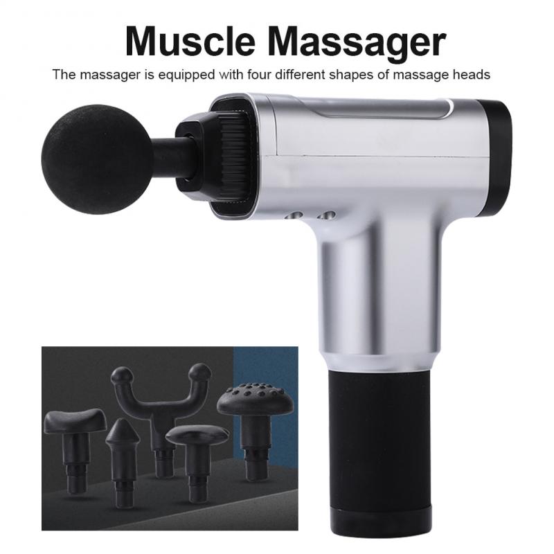 

6 massage head Massage Gun Muscle Deep Tissue Percussion Relax Massager Body Training Device deep muscles relaxation