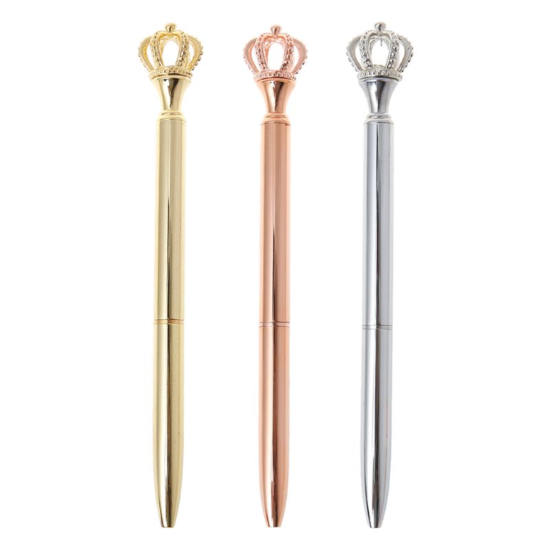 

Exquisite Shining Crown Ballpoint Pen Crystal Diamond Writing Tool Office Supplies Student Stationery, Rgd