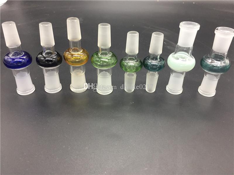 

Colorful glass bong adapter 14.4mm18.8 male to female joint 14mm 18mm female to male converter glass adapter joint for glass bong