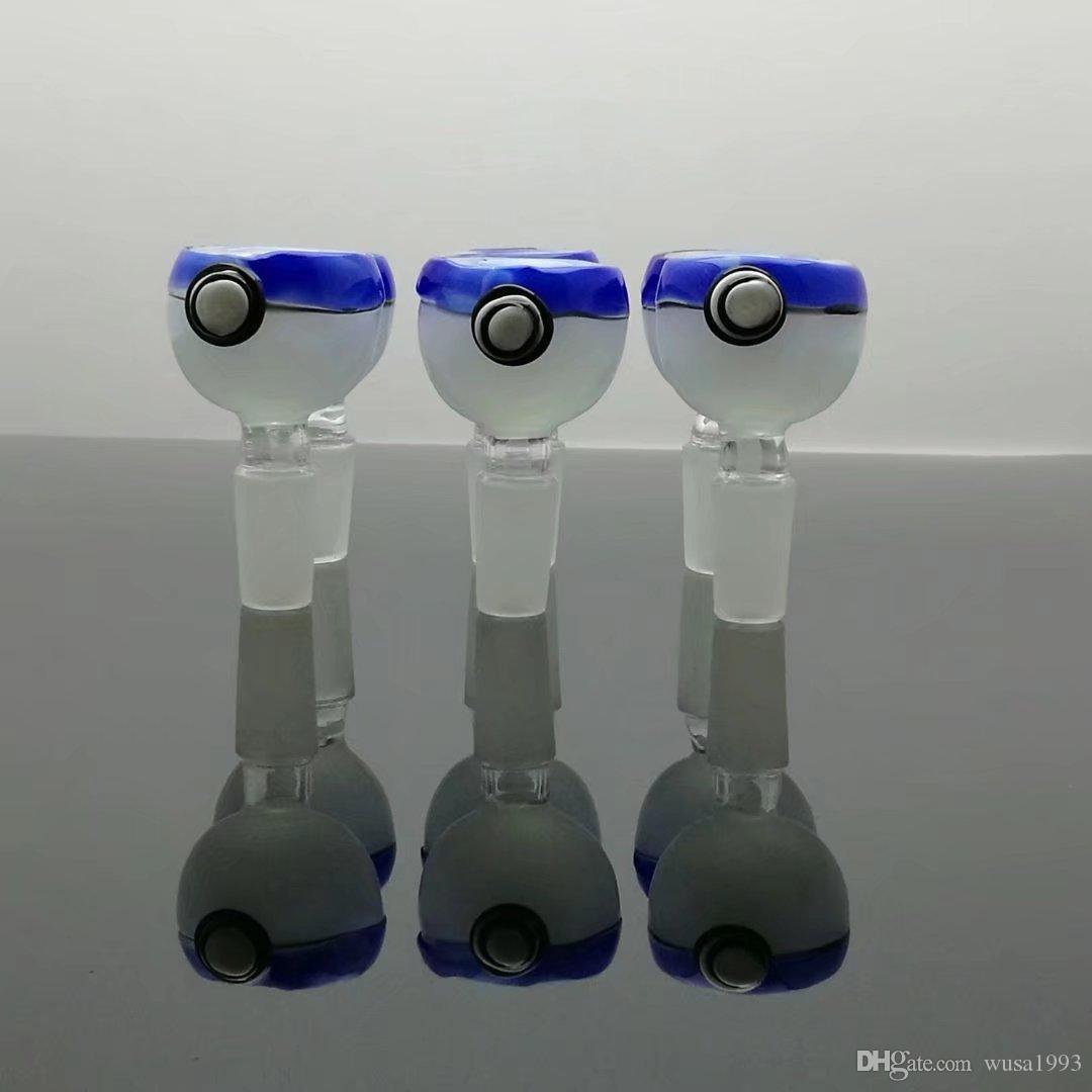 

Double color ball glass bulb head Wholesale Glass bongs Oil Burner Glass Water Pipes Oil Rigs Smoking Free