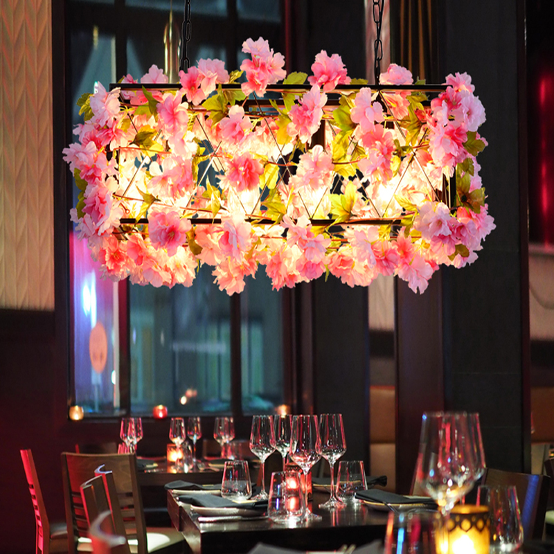 Lamps Music Restaurant Bar Decoration Plant Chandelier Lighting Fixtures Flower Shop Cafe Hanging Light Barbecue Hot Pot Shop Creative Art Pendan-image-528053186