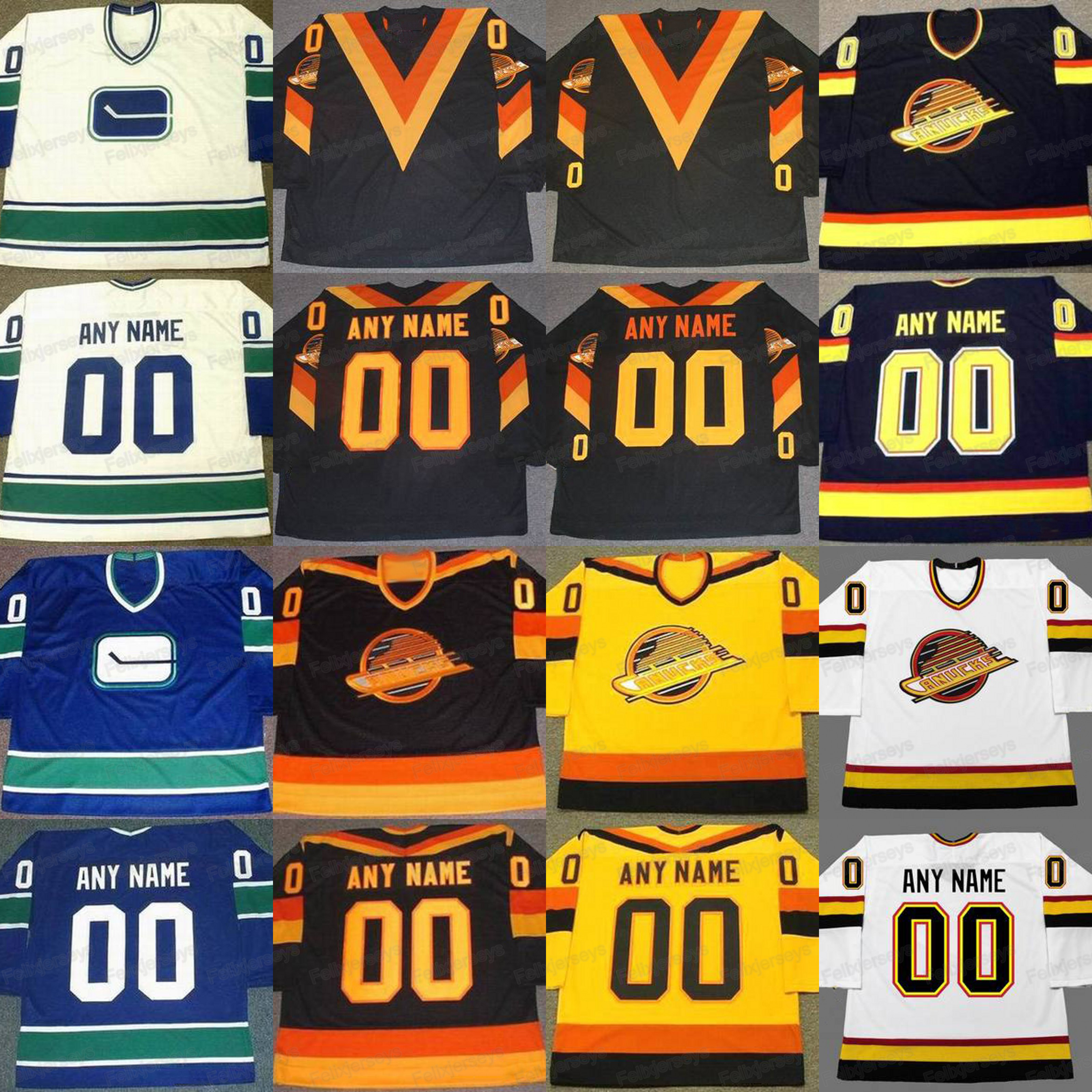 

Vancouver Canucks 1 KIRK MCLEAN PAVEL BURE BOBBY SCHMAUTZ GLEN HANLON ROBERTO LUONGO CLIFF RONNING IVAN BOLDIREV TONY TANTI Hockey Jersey, Black;red