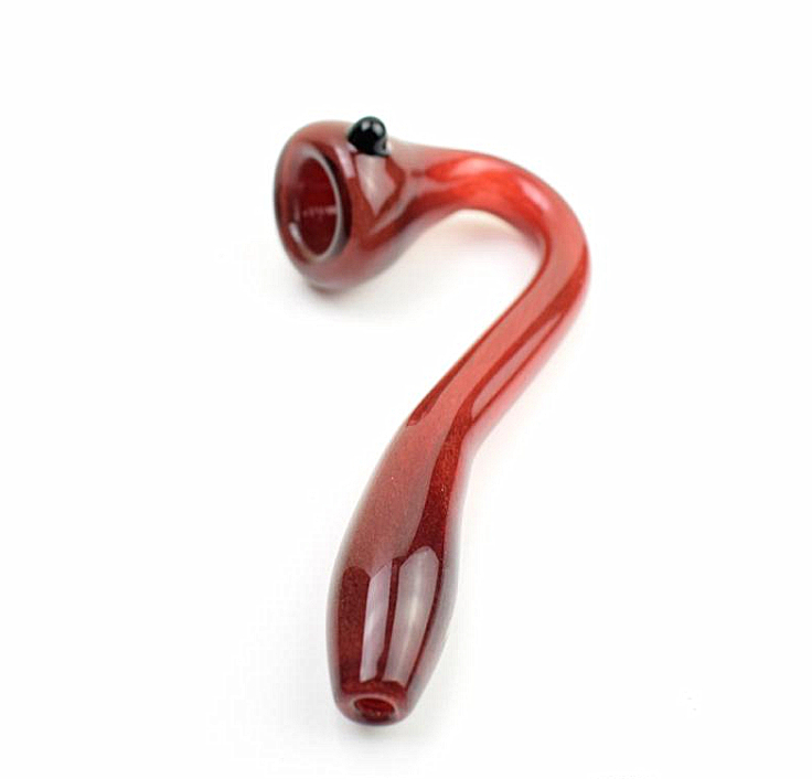 

Red Sherlock Glass Pipe