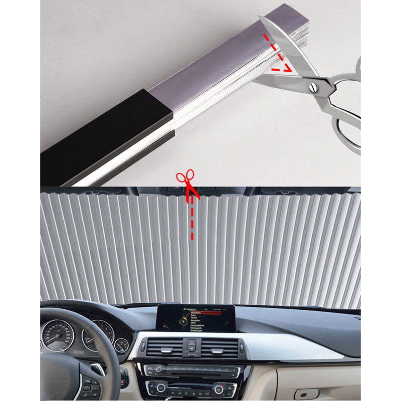Car Retractable Curtain Uv Protection Aluminum Foil Front