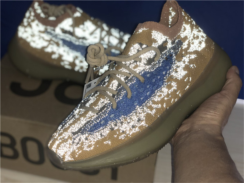2021 Released Originals 380 Blue Oat Reflective 3M BLOARF Authentic FY5137 FX9847 Kanye West Men Women Shoes Outdoor Sports Sneakers