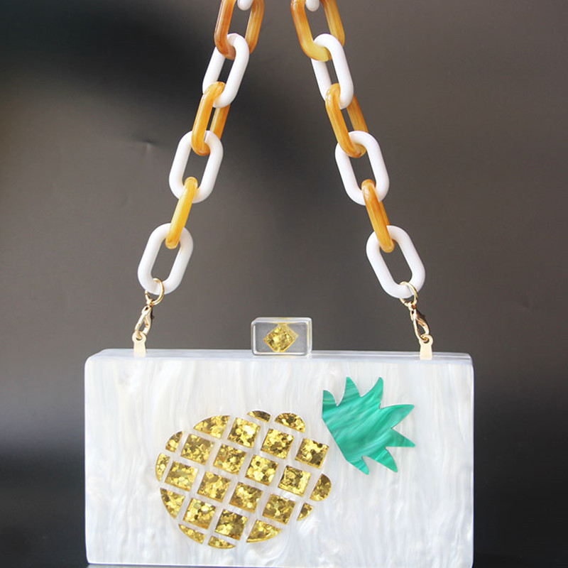 gold and pearl clutch bag