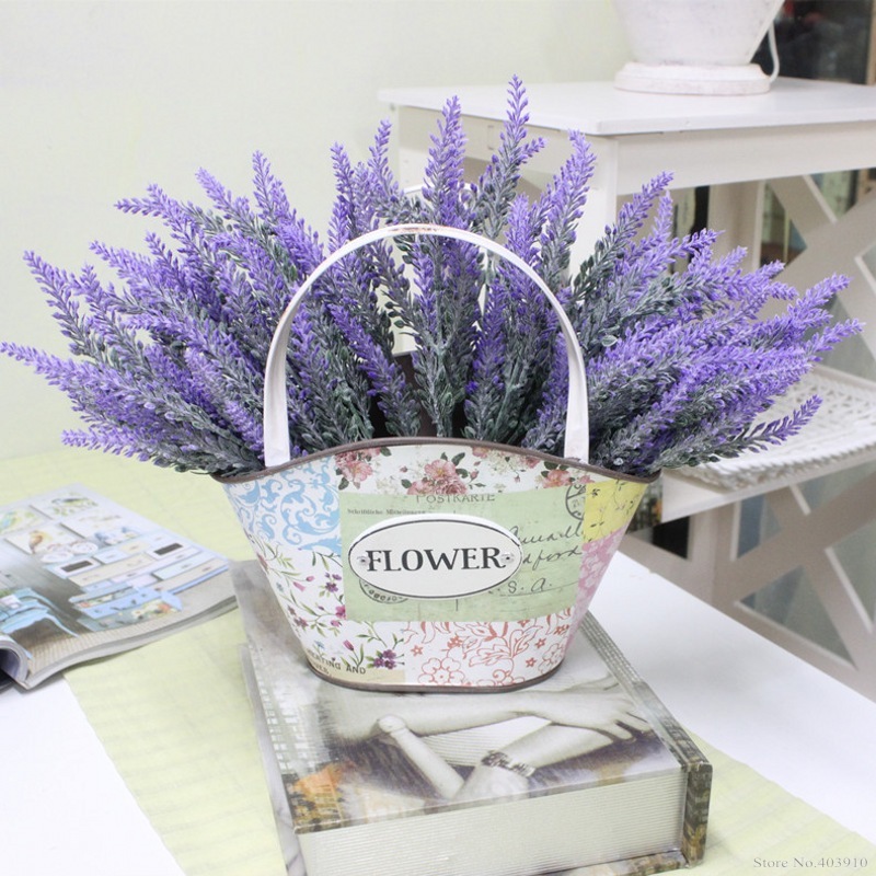 

Romantic Provence Decoration Lavender Flower Silk Artificial Flowers Grain Decorative Simulation Of Aquatic Plants