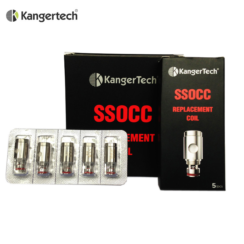 

5pcs/pack Original Kanger SSOCC Coil for Kangertech Subox Topbox Mini Nano Subvod Vape Kit Toptank Subtank Mini Atomizer Tank Coils Head