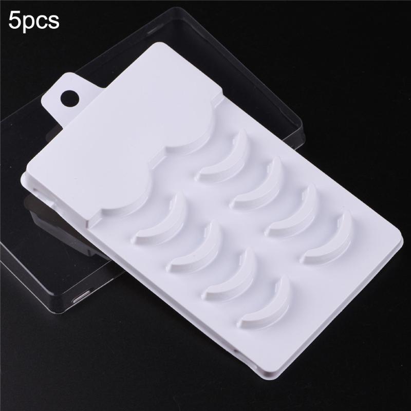 

5 Pcs plastic False Eyelash Box Empty False Eyelash Care Storage Case Box Container Holder Compartment Tool Transparent