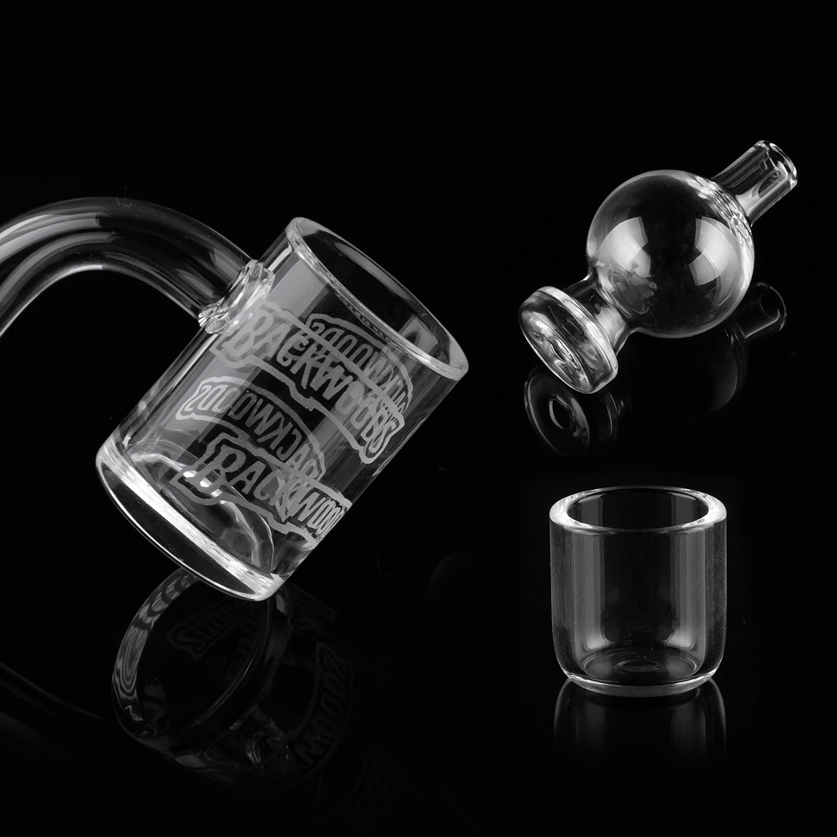 

100% Real Smoking Accessories Quartz Banger with carb cap dish 14mm 18mm Domeless Nail Female Male 90 Degrees danger for dab rig bong