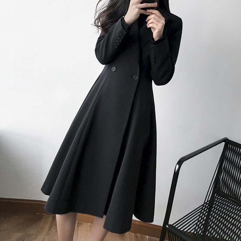 

200 jins of large size ladies' suits dust coat female 2020 new fat mm long coat of fertilizer increased, 18109, See chart