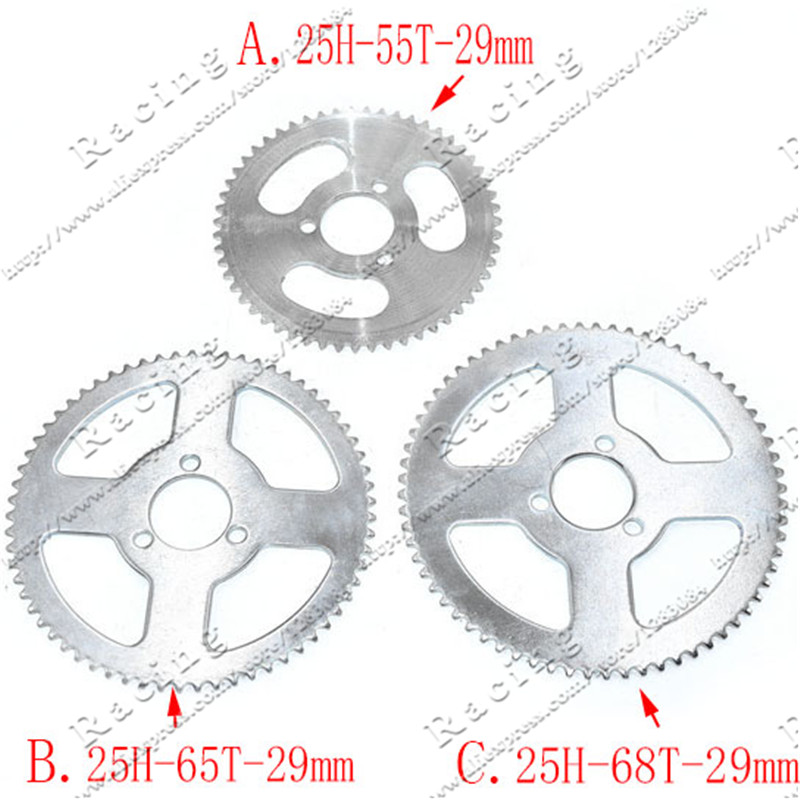 MagiDeal 64 Teeth Rear T8F Chain Sprocket Cog 29mm for 43cc 49cc Mini Pocket Quad Dirt Bike ATV