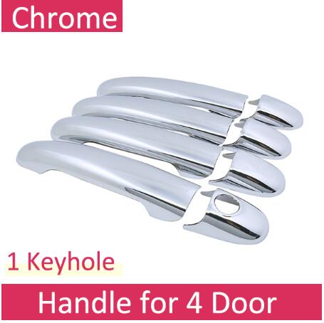 HIGH FLYING Set ABS Chrome Car Side Door Handle Bowl Cover Panel For Koleos II 2017-2019 Car Accessory