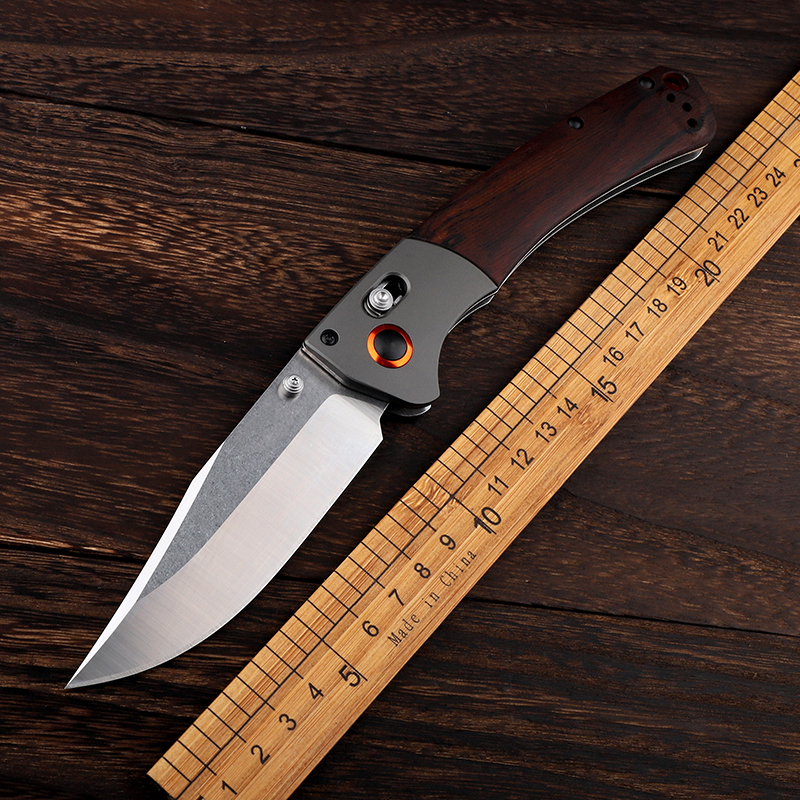 

Hot 10580 Folding Knife 9cr18mov Steel Sandalwood Handle Survival Equipment Outdoor Camping Survival EDC Small Folding Knife Tool