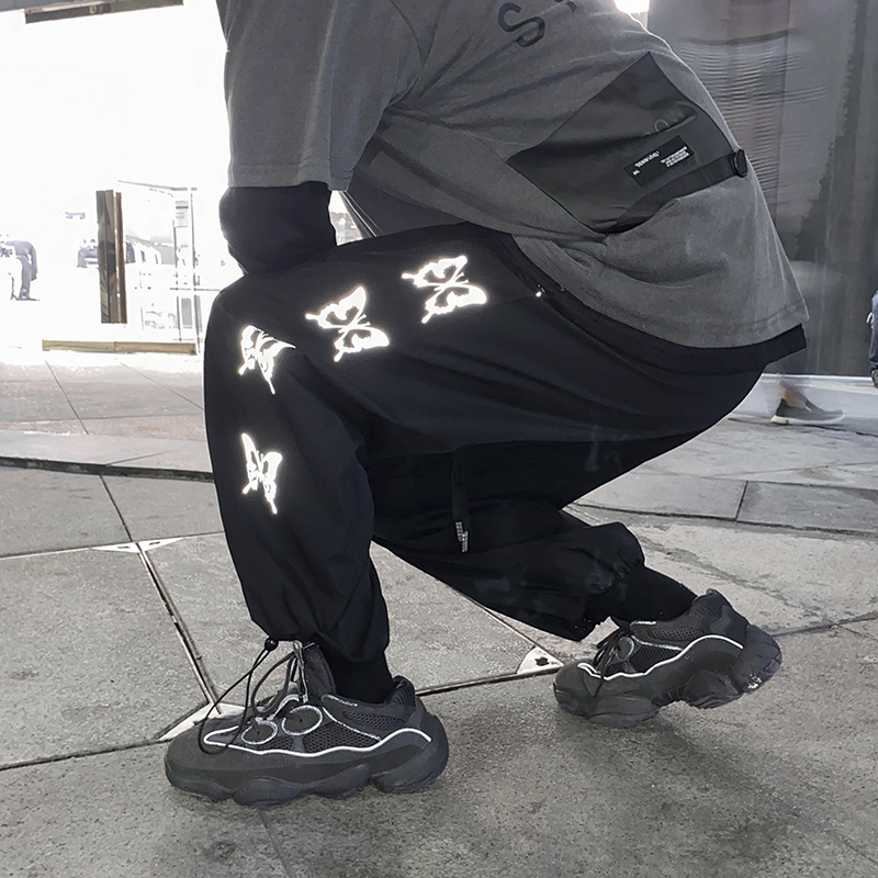 

Cargo Pants Streetwear Hip hop Men Loose Joggers Sweatpants Plus size Track Pants Pocket Elastic Waist Ankle Length Trousers, Gray