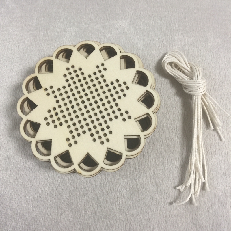 

10 pcs DIY holiday ornaments kit cross stitch ornament snowflake pattern