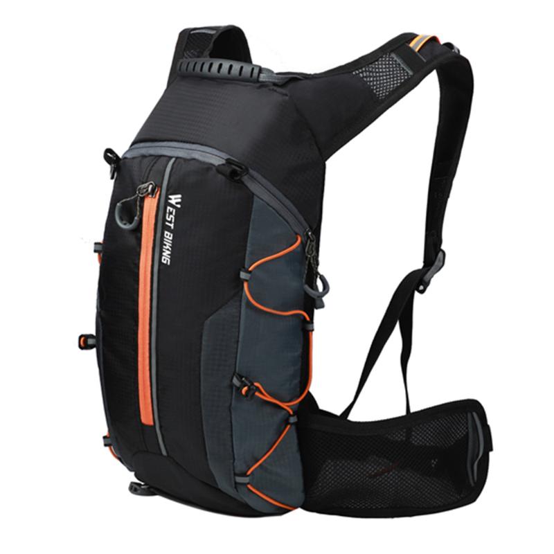 

WEST BIKING Cycling Foldable Bags Waterproof Bicycle Bag Cycling Backpack Breathable 10L Ultralight Climbing Backpack, Yellow