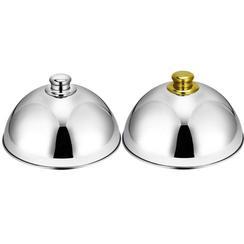 

Stainless Steel Dome Meal Cover Steak Cover Cheese Melting Dome Serving Dish For Home Restaurants Hotels Banquet