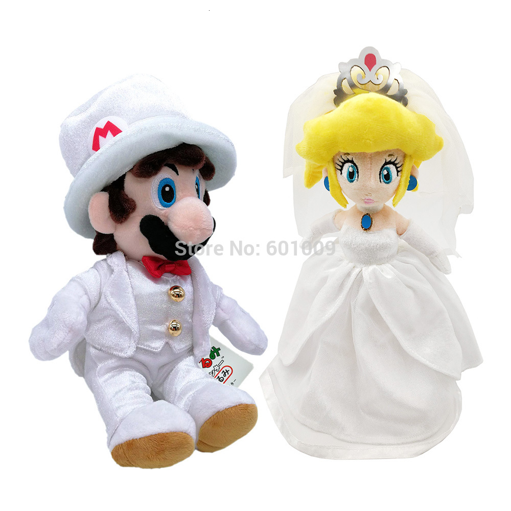 Super Mario Odyssey Mario Wedding Dress Plush Doll Toys Gift 9 inch