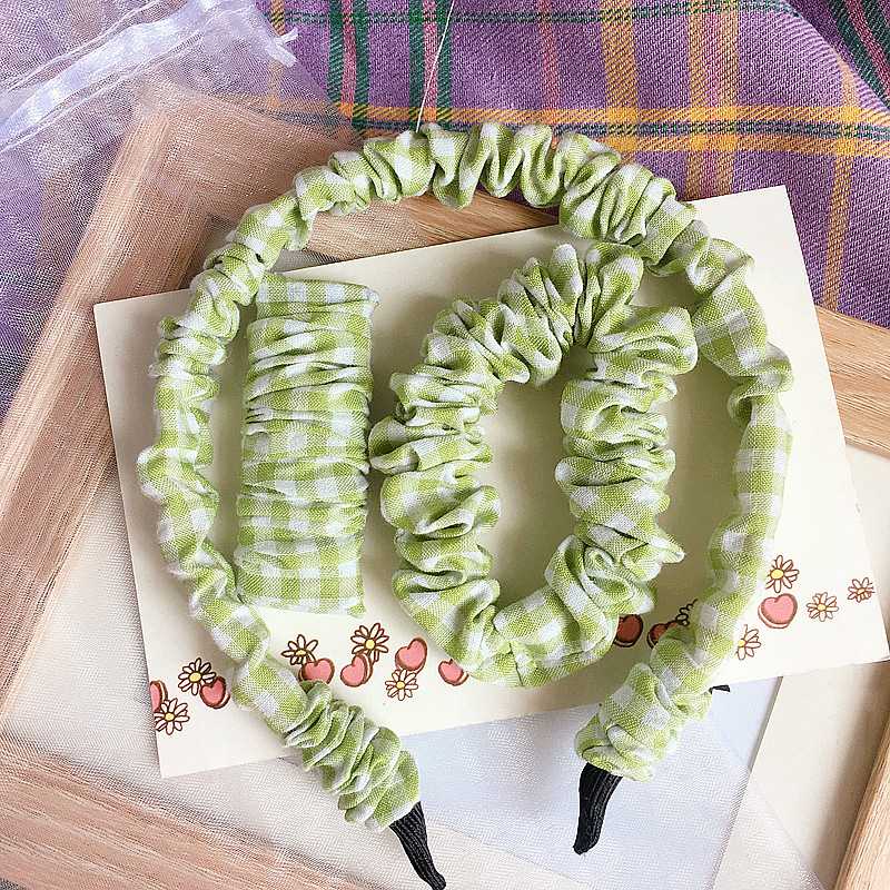 

3 Pcs Hair Clips Simple Orange Girl Hair Ropes Cute College Style Lattice Stripe Hairbands for Children Fashion Accessories