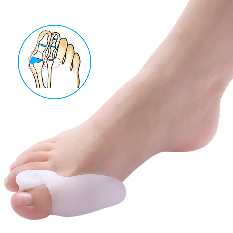 

gel bunion protector toe separator bunion splint hallux valgus corrector big bones separating toes straightener overlap toes pad single hole