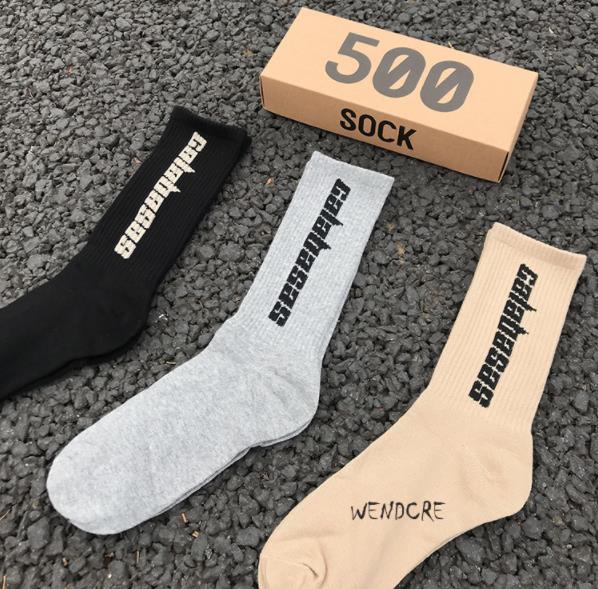 Socks Skateboard Fashion Mens Letter Printed Socks Sports Socks Sockings Hip Hop-image-520209245