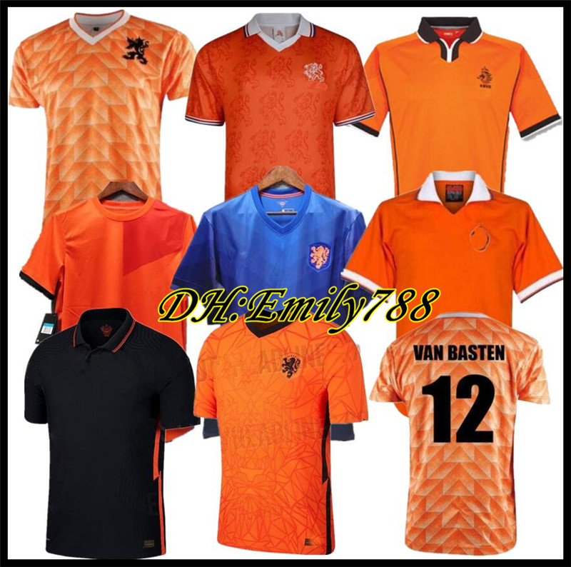 

Retro 1988 Netherlands Soccer Jersey 2012 Van Basten 2000 2002 1998 1994 Holland Retro football shirts BERGKAMP 1996 Gullit Rijkaard DAVIDS, 20/21 away