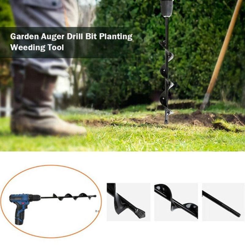 

Ground Drill High Speed Steel Mining Tool Portable Twist Drill Planting Auger Spiral Gardening Cutting Hole Saw Garden