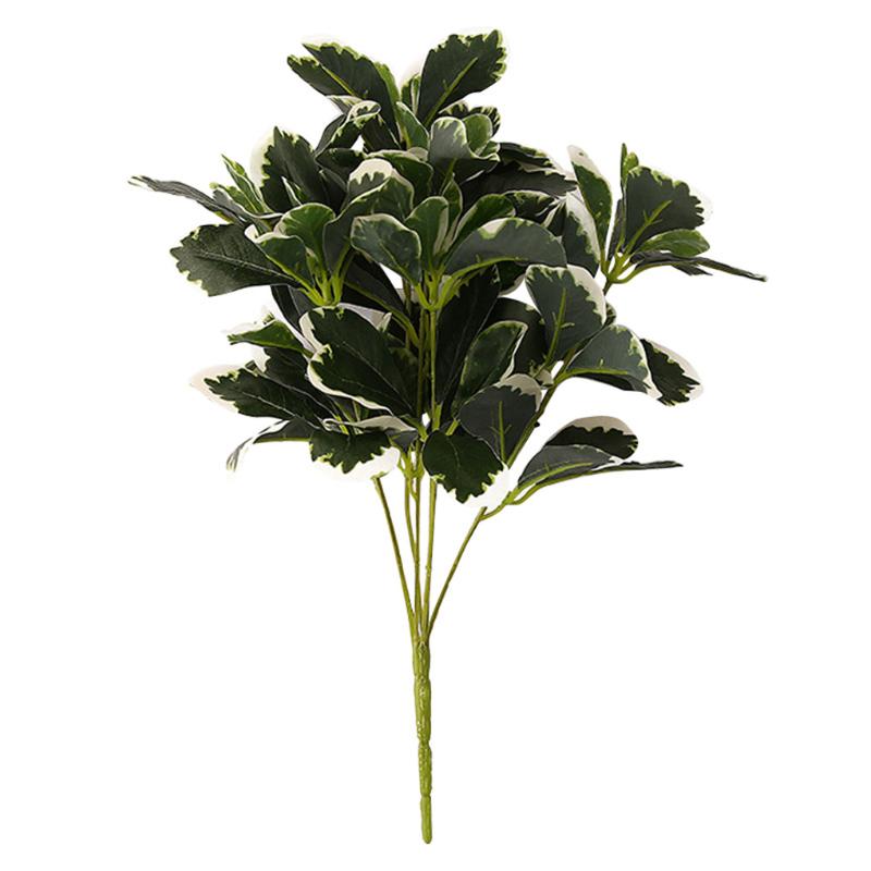 

7-branch Artificial Plant Leaves Bouquet Simulation Plant Decor Home Hotel Plastic Fake Leaves Decoration, Ha7546-02b-t1