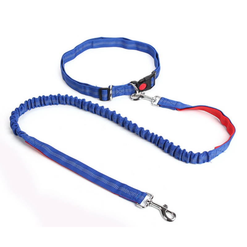 

2018 New Breakaway Leashes Night Reflective Running Hand Free Waist Belt Jogging Leads Retractable Leash For Small Pet Dogs