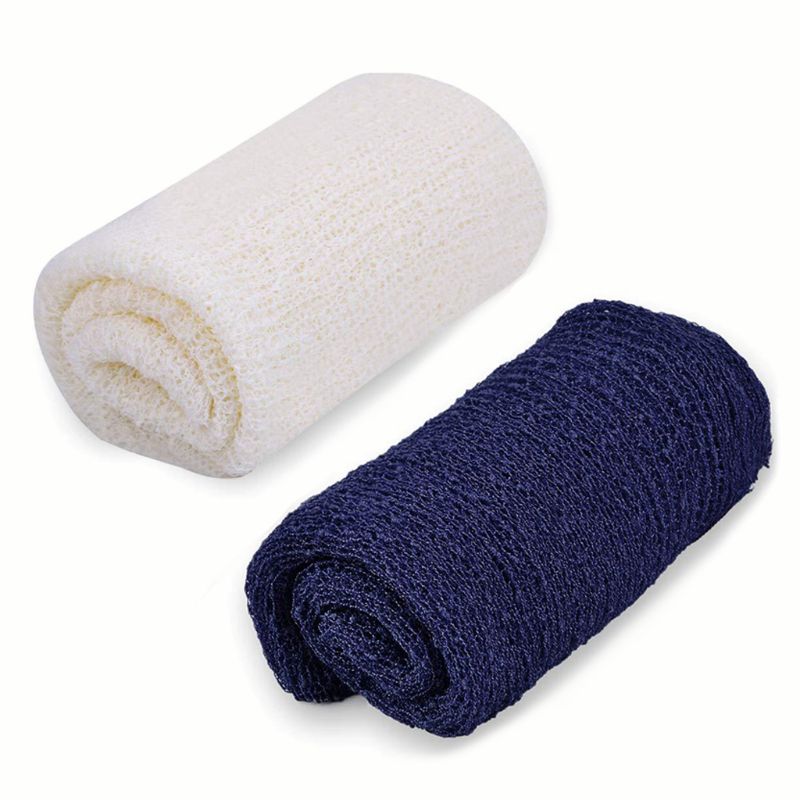 

2 Pieces Newborn Stretch Wraps Baby Photography Props Long Ripple Wrap Blanket D08C