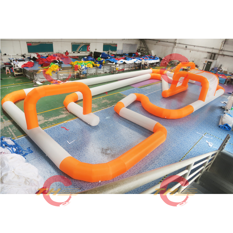 

Commercial inflatable kart race track, oxford cheap inflatable go kart racing track/zorb ball air track